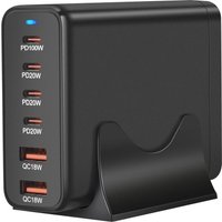 Сетевое зарядное USBTOP 1006P200WB 559244 (черный)