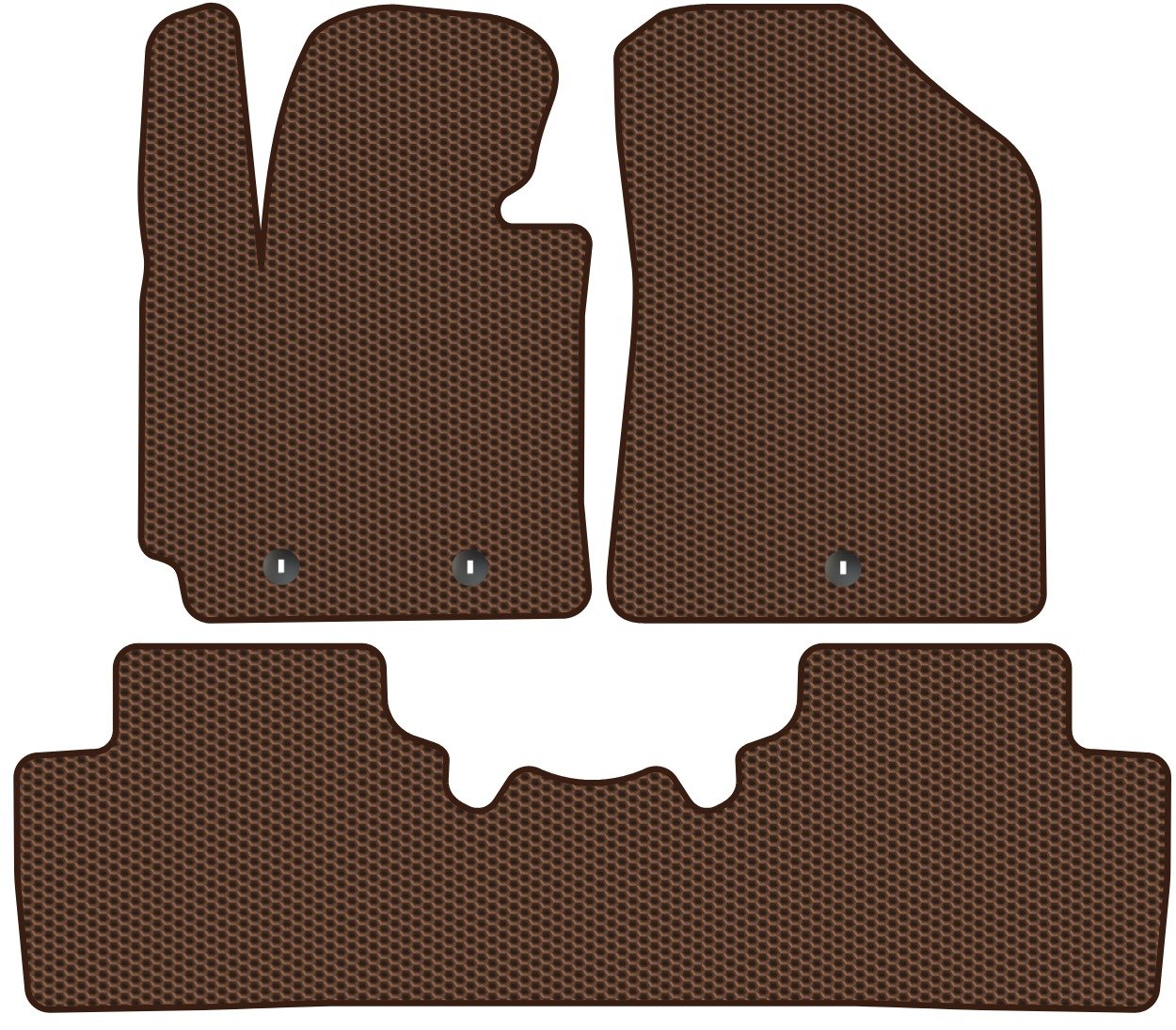 

Комплект ковриков для авто Alicosta Kia Soul II (хэтчбек 5 дв / PS) 2014 - 2019 (коричневый, сота)