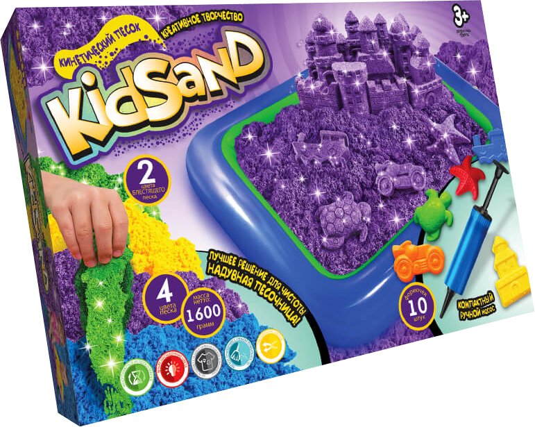 

Песок кинетический Danko Toys Kidsand KS-02-01 (4 цвета)
