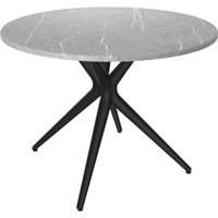 Кухонный стол Sheffilton SHT-TU30/TT 90 МДФ (черный/серый мрамор)