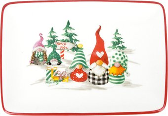 Блюдо DolomitE Рождественские гномы N2521169
