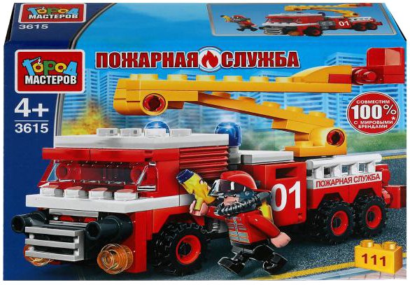 

Конструктор Город мастеров Пожарная служба 3615-KK Пожарная машина