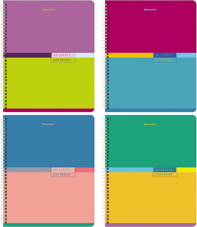 

Набор тетрадей BRAUBERG Brauberg Color 404403 (4 шт)
