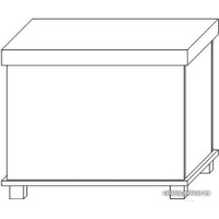 Пуфик КМК Мебель Мелани 1 0434.13-01 (белый/патина золото)