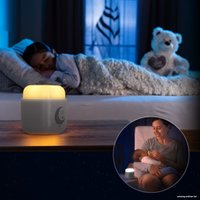 Ночник Reer 2 в 1 Луна 52401 (светло-серый)