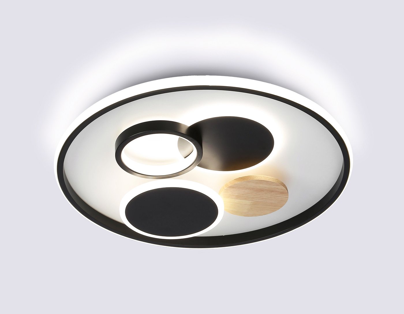 

Светильник-тарелка Ambrella light FL4802 WH/BK