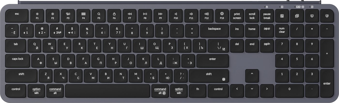 

Клавиатура Keychron B6 Pro B6P-K1-RU (серый космос)