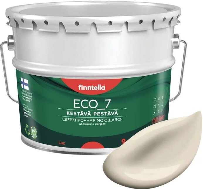 

Краска Finntella Eco 7 Liinavaatteet F-09-2-9-FL094 9 л (светло-бежевый)