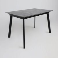 Кухонный стол Алвест AV 1209 120-160х80 (черный тунис /черный)