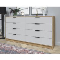 Комод Интерлиния Концепт КТ-К197 (серый/дуб золотой)