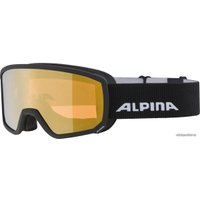 Горнолыжная маска (очки) Alpina Sports Scarabeo S Q-Lite A7261833 (black matt/mirror gold)