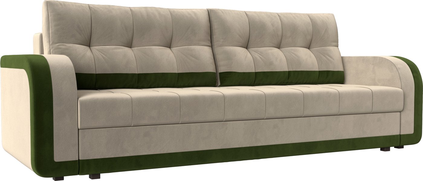 

Диван Лига диванов Марсель 29517 (микровельвет, бежевый/зеленый)