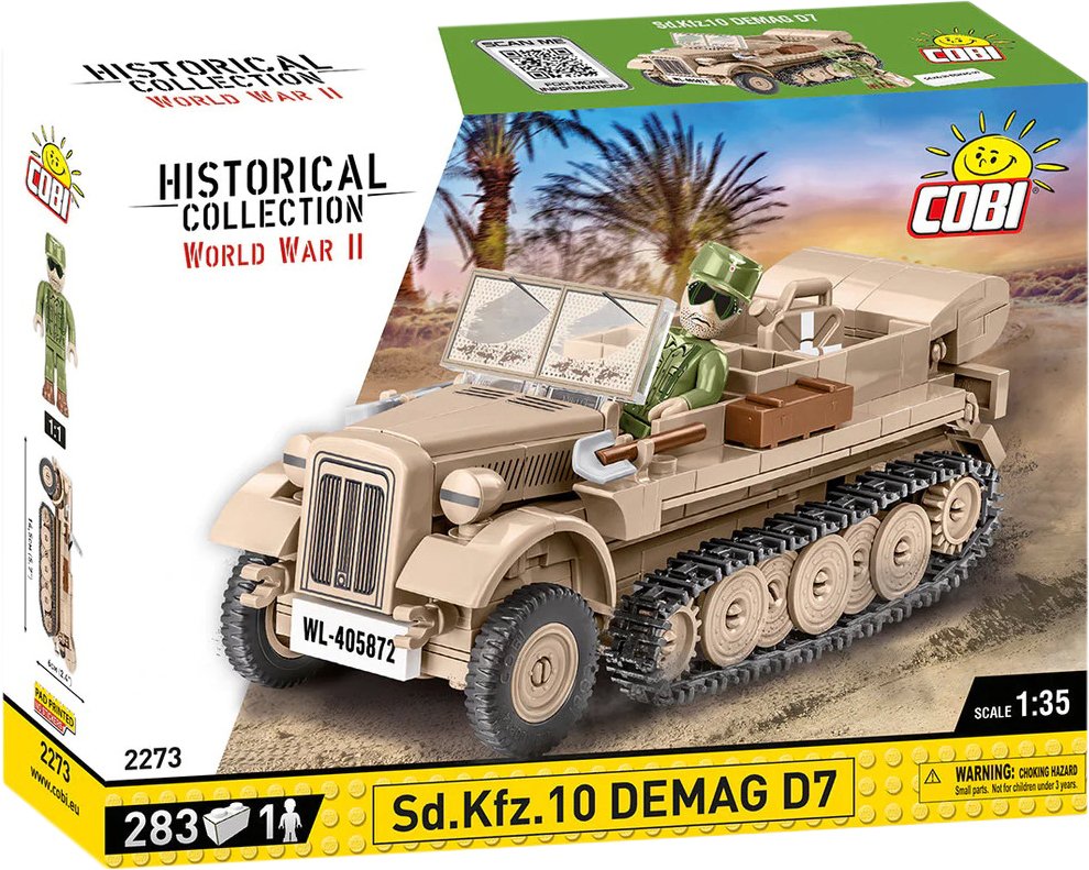 

Конструктор Cobi World War II 2273 Sd.Kfz 10 Demag D7