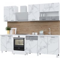 Готовая кухня Горизонт Trend 1900 (мрамор арктик/бетон грей) в Гомеле