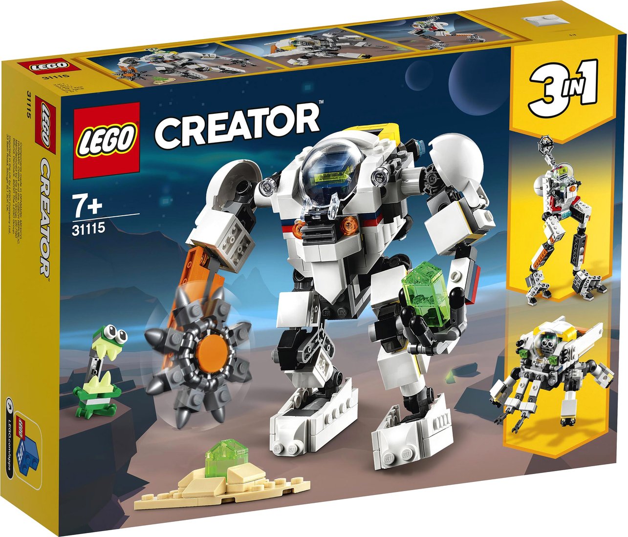 

Конструктор LEGO Creator 31115 Космический робот для горных работ