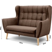 Диван Mio Tesoro Фиджи (Madagaskar 05/натуральное дерево)