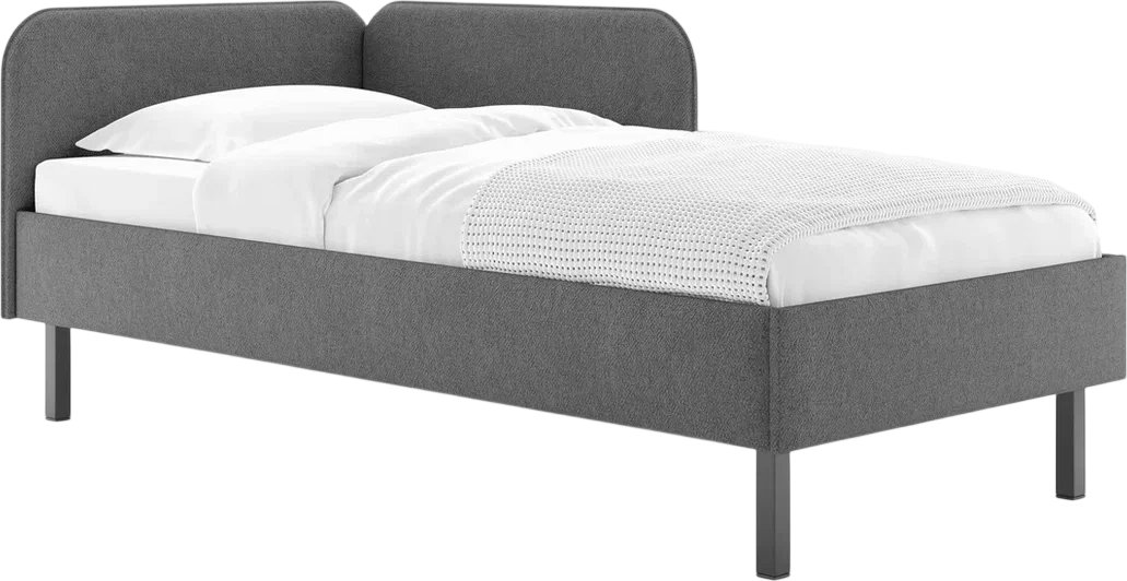 

Кровать Сонум Юта 90x200 (рогожка графит)