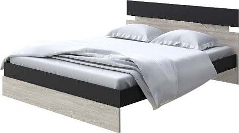 Кровать PROxSON Milton 140x200 (черный/ясень шимо светлый)
