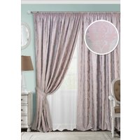 Комплект штор Эскар Vera 123527671 2x2.7 м (серо-розовый/белый)