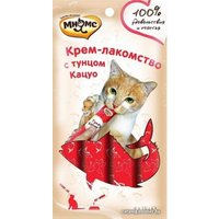 Лакомство для кошек Мнямс Крем-лакомство с тунцом Кацуо 15 г (4 шт)
