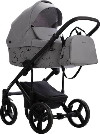 Универсальная коляска BEBETTO Magnum Light SE 2в1 (07, светло-серый/черная рама)