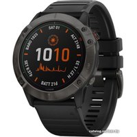 Умные часы Garmin Fenix 6X Pro Solar (титановый серый DLC/черный)