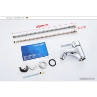 Смеситель Ledeme H03 L5003W (белый/хром)