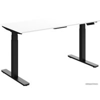 Стол с регулировкой высоты WellDesk с электроприводом двухмоторный 18мм (белый, черный)