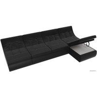 Угловой диван Лига диванов Холидей 101843 (черный)