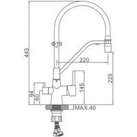 Смеситель Ledeme L4897A-9