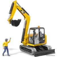 Экскаватор Bruder Cat Mini Excavator with worker 02466