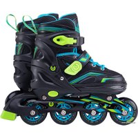 Роликовые коньки Ridex Remi (р. 31-34, черный/зеленый/голубой)