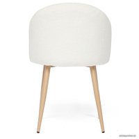 Стул TetChair Melody 7003 (белый плюш/бук)