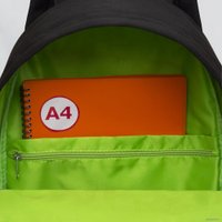 Городской рюкзак Grizzly RQL-317-3 (черный/салатовый)