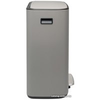 Система сортировки мусора Brabantia Bo Pedal Bin 2 x 30 л (минерально-серый)