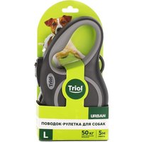 Поводок-рулетка Triol Urban 11121011 (L, 5м лента, черный)