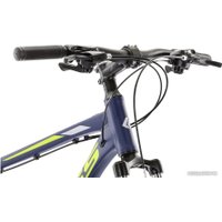 Велосипед Kross Hexagon 2.0 27.5 L/21" 2023 (темно-синий/лаймовый зеленый/матовый серый)