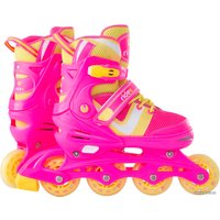 Роликовые коньки Ridex Wing (р. 38-41, розовый/желтый)