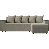 Угловой диван Лига диванов Дубай лайт правый 114187 (рогожка корфу 02)