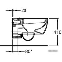 Унитаз подвесной Keramag 4U F203450000