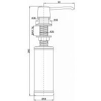 Дозатор для жидкого мыла Paulmark Sauber D001-308 (черный)