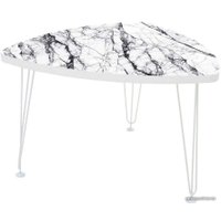 Журнальный столик Мебелик Оникс 1 (белый/Luminar 162)