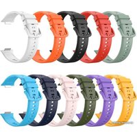 Ремешок Rumi силиконовый для Huawei Watch FIT 2 (черный)