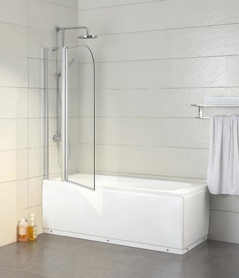 Стеклянная шторка для ванны Bravat Alfa BG110.5111A