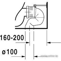 Унитаз напольный Duravit DuraStyle (215509) (без сиденья)