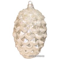 Елочная игрушка Орбитал Шишка сосновая 200-035-3 (белый)