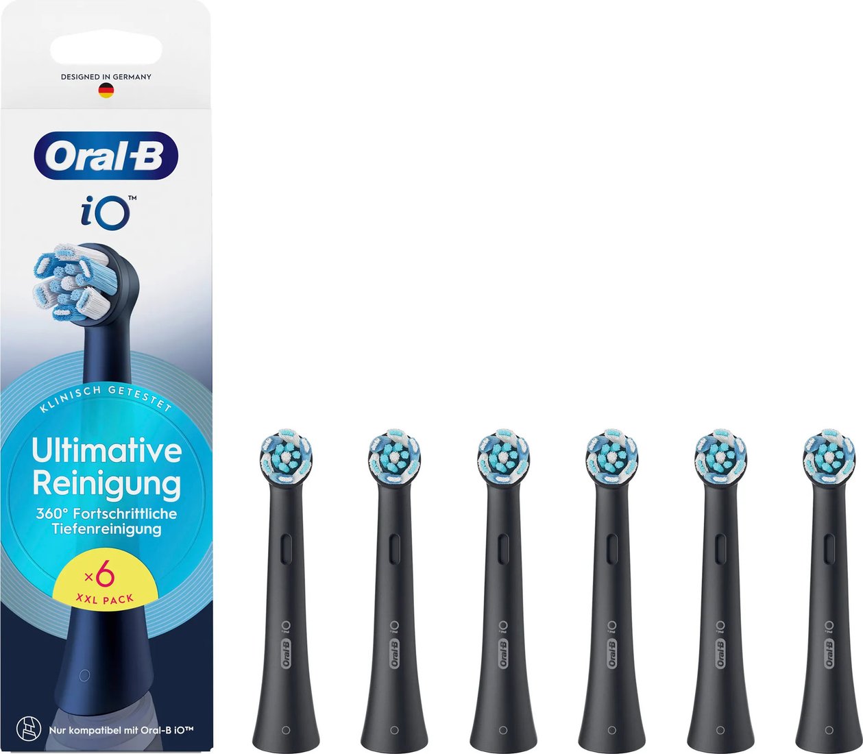 

Сменная насадка Oral-B iO Ultimative Reinigung CBF-6 (6 шт, черный)