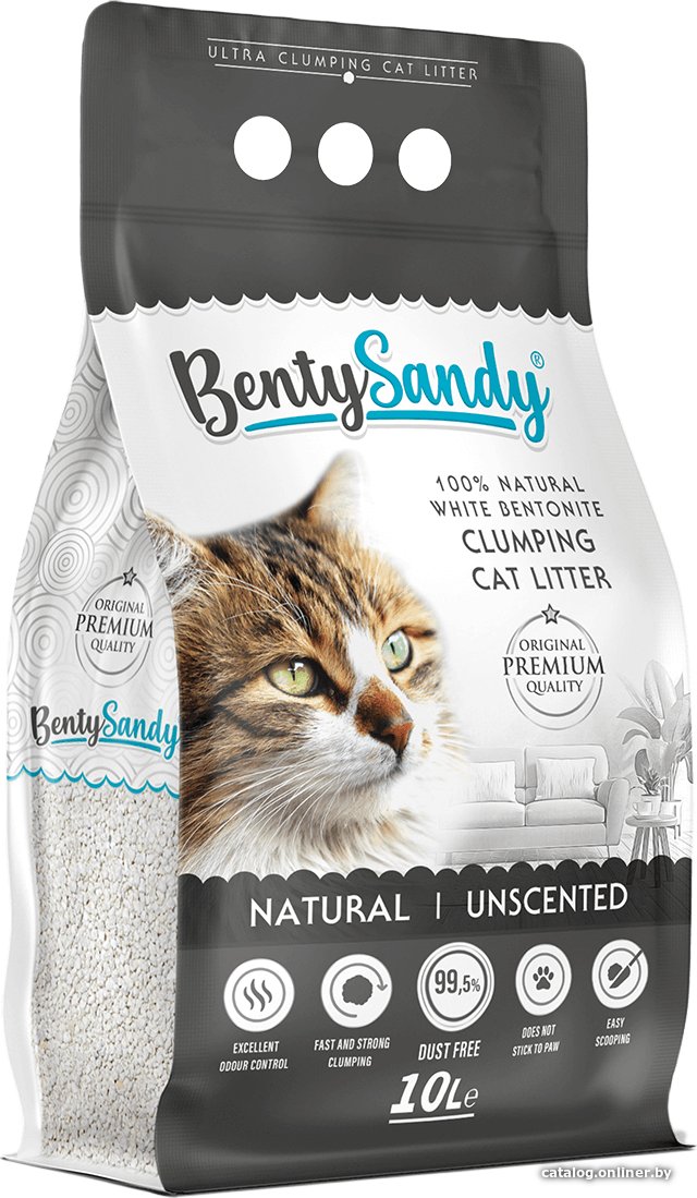 Наполнитель для туалета BentySandy Natural 10 л
