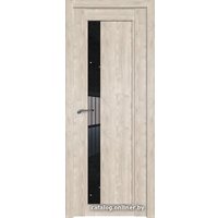 Межкомнатная дверь ProfilDoors 2.71XN R 70x200 (каштан светлый/стекло дождь черный)