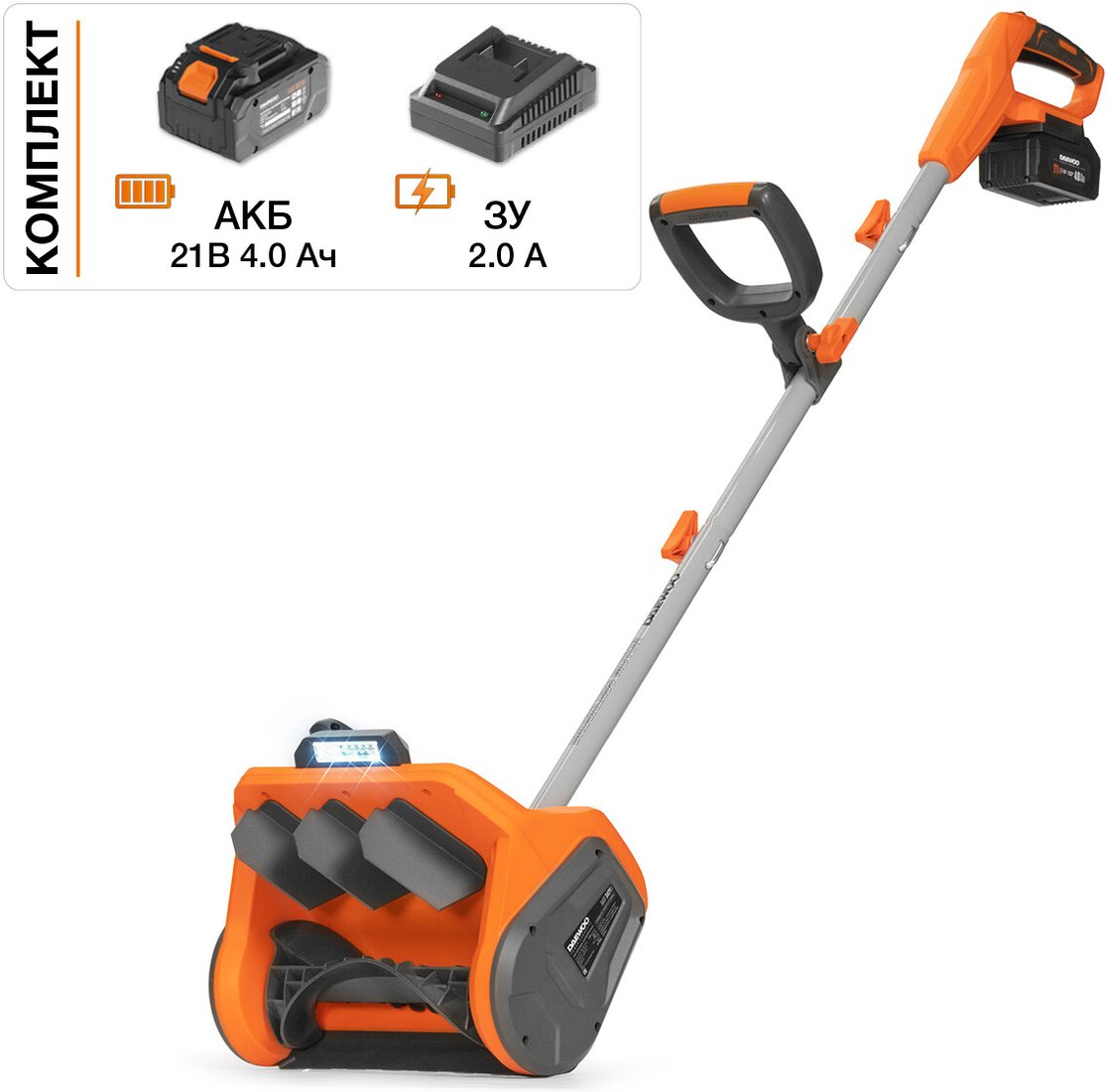 

Снегоуборщик Daewoo Power DAST 3421Li Set (с 1-им АКБ)